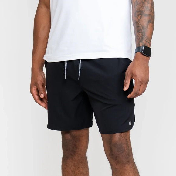 Rhoback Grit Gym Shorts Men 3XL Midnight Black Lined 4 Way Stretch 7